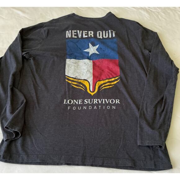 Under Armour Men's HeatGear Long Sleeve Shirt 2XL State of Texas “Never Quit” - Picture 7 of 8
